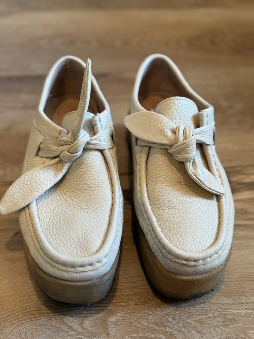 Loeffler Randall Cream Chukka Platforms Sz 9.5